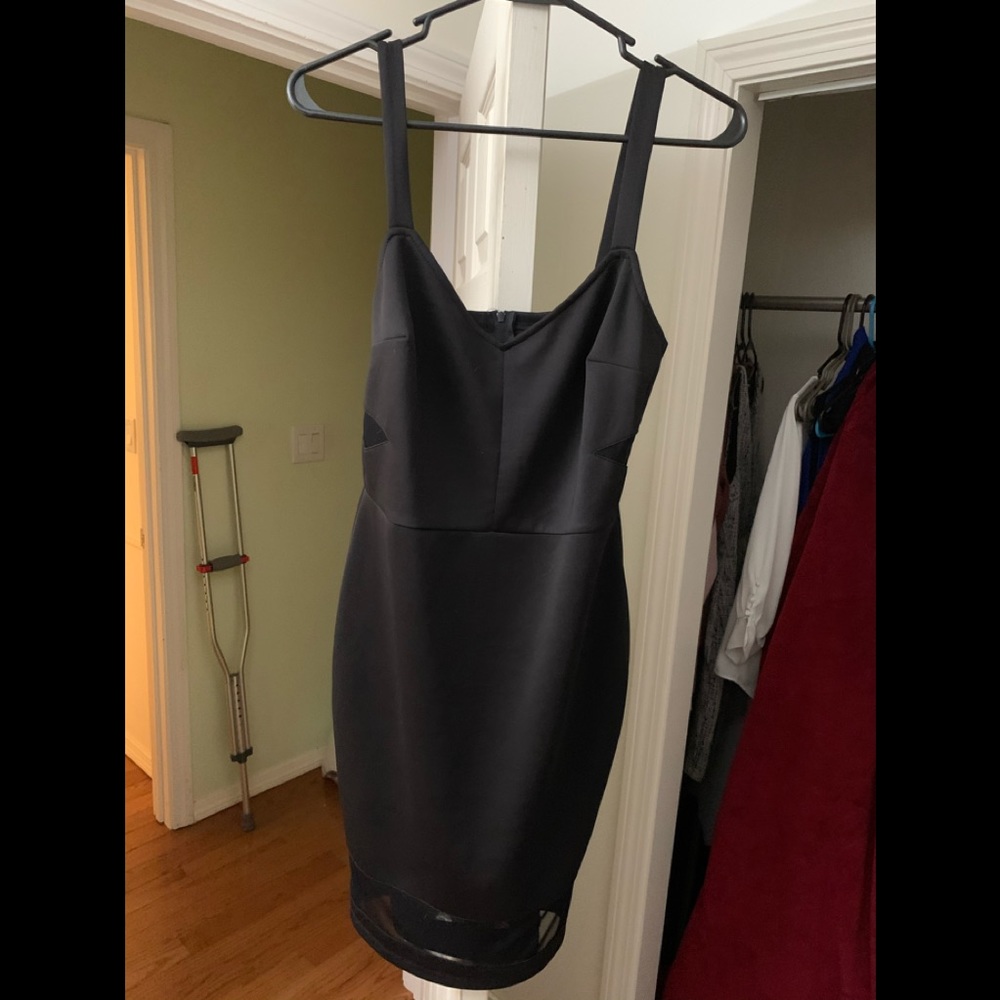F21 Black Slip Dress